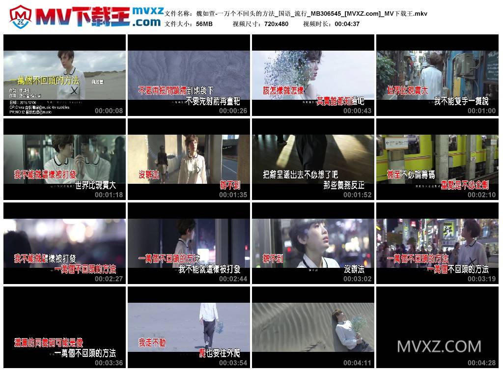 魏如萱-一万个不回头的方法_国语_流行_MB306545